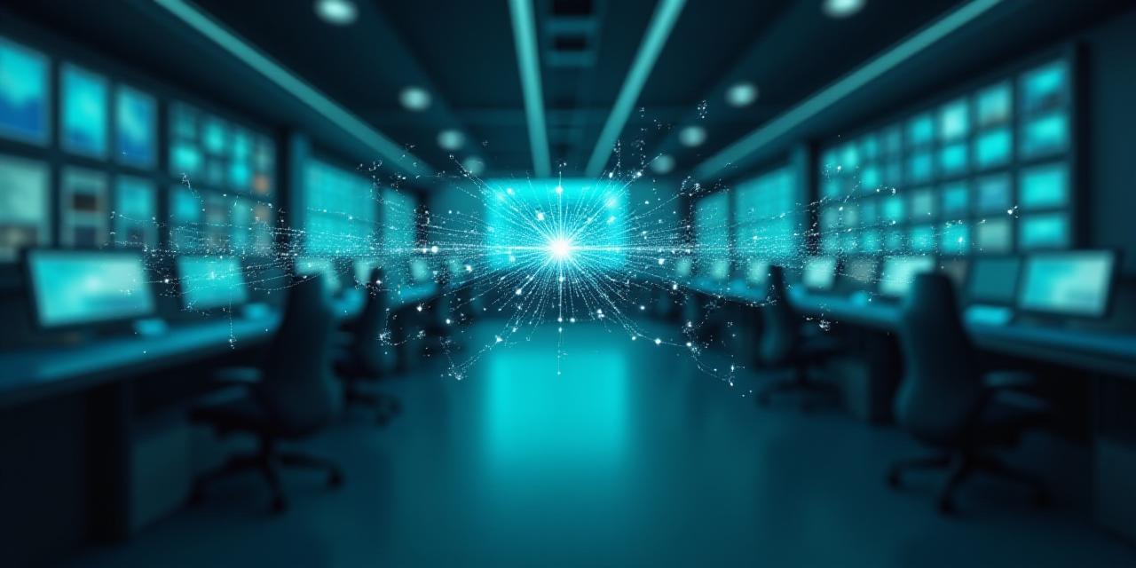 Data security and digital logistics background